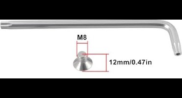 KARZO - 4 stuks M8 x 12 mm Shredder Blade-schroeven met Torx-sleutel 503616 517828 325967 Compatibel met Alko