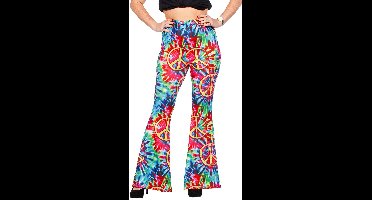 Hippiebroek Peace Tie-Dye Dames - Maat 38/40