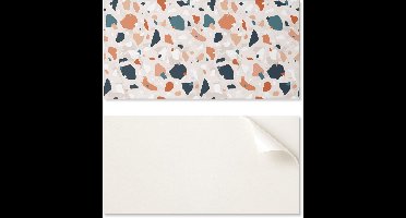 Zelfklevend vinylpaneel met print voor de woonkamer, 120x60 cm, abstract steenpatroon