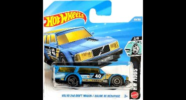 HOT WHEELS VOLVO 240 DRIFT WAGON 40 BLUE 69/250 HW MODS 2/5 SHORT CARD 2026