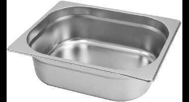 Mega-M Professionele GN 1/2 Bak - 32,5x26,5 cm - Diepte 100 mm - RVS - Gastronorm Container - Roestvrij Staal - Hoogwaardige Kwaliteit voor Catering en Horeca
