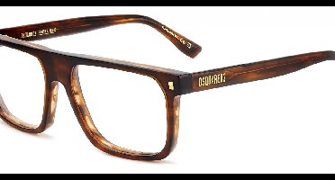 Dsquared2 D2 0182 Brown horn 55/16/145 MAN Brilmonturen