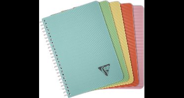 Clairefontaine Spiraalschrift LINICOLOR, A5, diverse kleuren