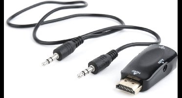 CablExpert A-HDMI-VGA-02 - Adapterstekker HDMI - VGA, met audio