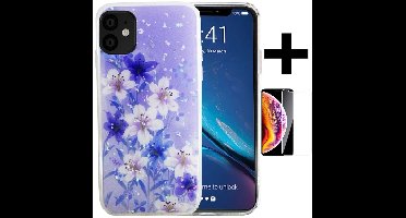 Hoesje Geschikt voor Apple iPhone 12 mini silicone/iphone 12 mini/ TPU back cover print + Gratis screenprotector (5)
