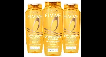 L'Oréal - Elvive Extraordinary Oil Shampoo Kokos - 3 x 250 ml - Voordeelverpakking