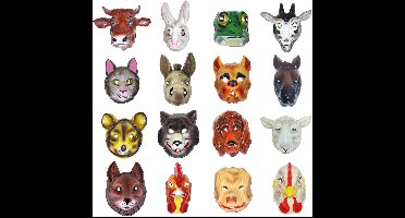 Dieren Masker - Ezel - Plastic - Volwassenen