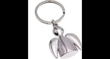 Scoby – Sleutelhanger – Engel - Engelaccessoire – Symbolisch Cadeautje – Angel Keychain – Metaal – Zilverkleurig