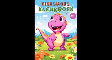 Mega Dinosaurus kleurboek voor kinderen | 60 creatieve uitdagingen | Vanaf 4 | A4 formaat | Paperback | Eenvoudige en herkenbare ontwerpen | Dino's, dinosaurus, T-Rex