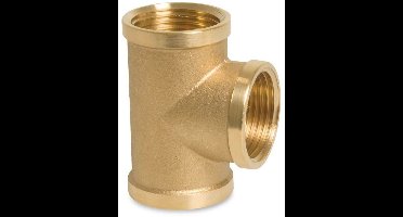 Messing T-stuk 3/8" Binnen schroefdraad
