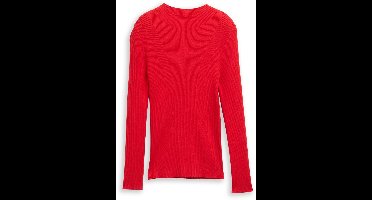Tom Tailor Denim - Tight fit gebreide trui - Maat XXL - brilliant red