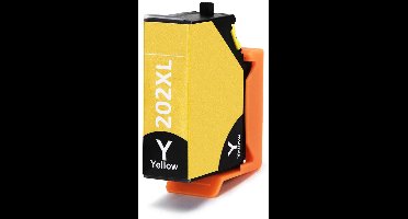 Inktcartridge Geschikt voor Epson 202 / 202XL - 1x Geel | Cartridge Geschikt voor Expression Premium XP 6000 - XP 6005 - XP 6100 - XP 6105