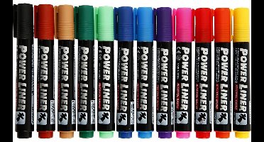 Power Liner, lijndikte 1,5-3 mm, diverse kleuren, 12 stuk/ 1 doos