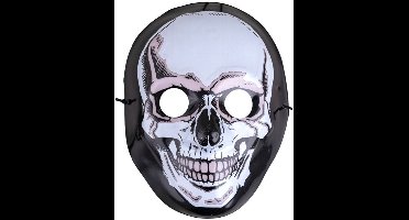 Masker Skull met Blauw LED-licht PVC