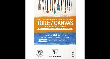 Clairefontaine Cosmos Canvas Blok – A4 – 200 g/m² – Papier met Canvasstructuur