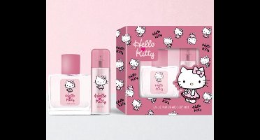 Hello Kitty - Giftset - Sweet Leopard Pink - Eau de Parfum + Bodymist - Cadeauset voor Kinderen - Geschenkset
