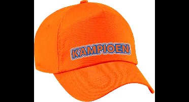Bellatio Decorations Koningsdag pet oranje - kampioen - unisex
