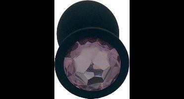 BR135LPINK – Power Escorts Grote Silicone Plug Roze Steen