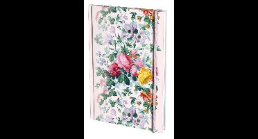 Bekking & Blitz - Notitieboek - A5 formaat - Kunst – Bloemen – Flowers - Musée du Papier Peint – Behangmuseum Rixheim Frankrijk