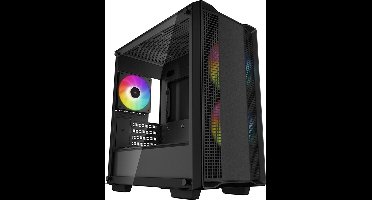 DeepCool CC360 ARGB - Mini Tower Behuizing - Compact Design - ARGB Verlichting - Geavanceerde Koeling