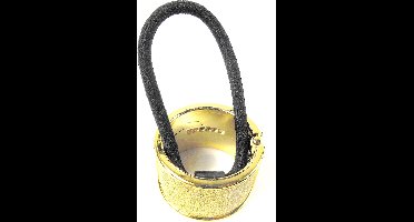 Staartklem glitter goud rond