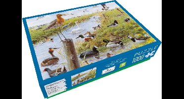 Bekking & Blitz - Puzzel - 1.000 stukjes - Kunst - Weidevogels - Elwin van der Kolk - Vogelbescherming Nederland