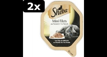 2x SHEBA ALU KIP/KALKOEN SAUS 22X85GR