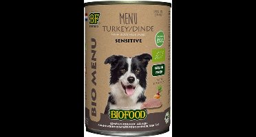 12x Biofood Organic Kalkoen Menu 400 gr