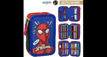 Spiderman Tekenen Knutselen Etui 3 Vakken Jongens Meisjes - 44 Stuks