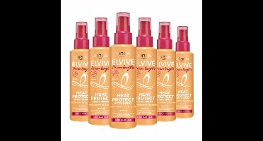 L’Oréal Paris Elvive Dream Lengths Heat Protect Hittespray - Lang, Beschadigd Haar - 230°C Hittebescherming - 6 x 150ml