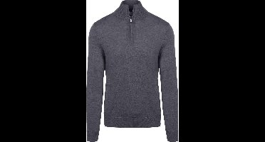 King Essentials The Michael Half Zip Pull Merino Antraciet - Maat XXL - Heren - Pullovers