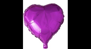 Helium Ballon - Hart - Fuchsia - 46cm