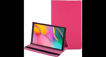 Hoesje Geschikt voor Samsung Galaxy Tab A 10.1 inch (2019) (SM- T510/SM-T515) Book Case Tablet hoes/ 360° Draaibare Book case Kleur Roze