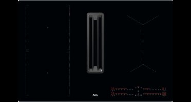AEG CCE84543CB EcoLine 6000 serie Combohob- Inductie kookplaat met afzuiging - Bridge functie - 80 CM
