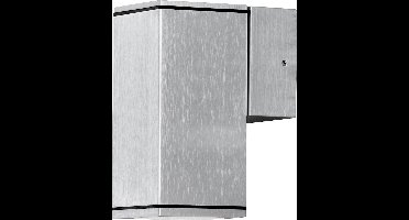 Konstsmide Monza - Wandspot neerw square 13.5cm - 230V - GU10 - zilver