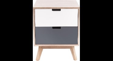 Leitmotiv Ladekast Snap wood - met 2 lades - 42x36x51cm - Scandinavisch