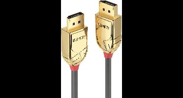 LINDY 36296 DisplayPort-kabel DisplayPort Aansluitkabel DisplayPort-stekker, DisplayPort-stekker 10.00 m Grijs