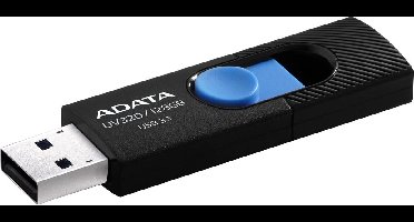 ADATA UV320 128GB USB 3.1 (3.1 Gen 2) Capacity Zwart, Blauw USB Flash Drive