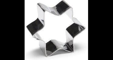 uitsteekvorm Ster 6 cm RVS zilver