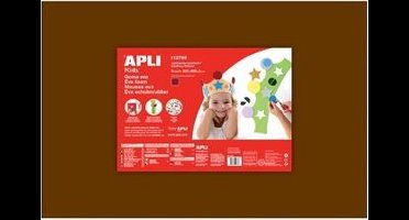 Apli Kids EVA Foam vellen 60 x 40 cm Bruin - 5 vel