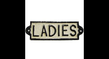 MadDeco - Set toiletborden "Ladies" en "Gents" - gietijzer - toilet