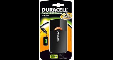 Duracell Powerbank - Zwart - 1150 mAh