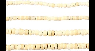 Kokosnoot kralen, d: 3-5 mm, natuurlijke harmonie, 4x40 cm