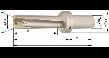 Volboor voor WP met IKmet inwendige koeling 3xD 196x224mm