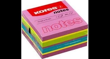 Kores - notieblaadjes - neon kleuren - 450vel