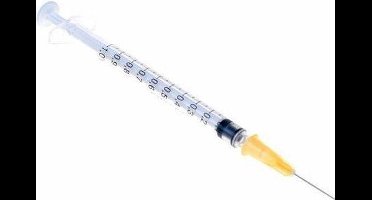 30 Insulinespuit Spuit-naald 1 ml – 25G x 5/8 Spuit 1 ml 25GA 5/8 0,5 x 16 mm