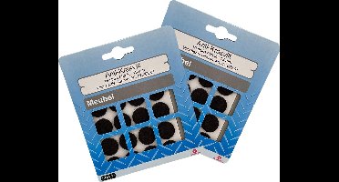STARX anti-krasvilt - meubelvilt | zelfklevend | Ø 18 mm | bruin | 32 STUKS