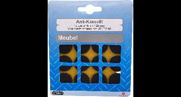 STARX anti-krasvilt - meubelvilt | zelfklevend | Ø 22 mm | bruin | 12 STUKS