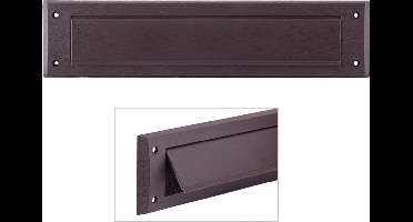 Tochtklep - Bruin - Kunststof - door-line - Binnen Bruin 52.00.035