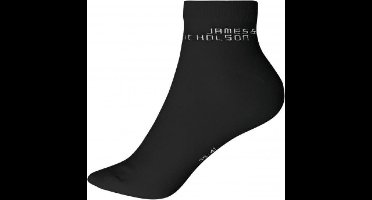 James en Nicholson - biologisch katoenen Sneaker Sokken - Zwart - Maat 35-38.